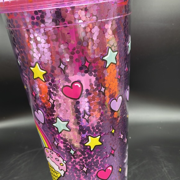 Holiday SALE 🎁 ⬇️ Hello Kitty Confetti Glitter Globe Over sized tumbler - Picture 3 of 5
